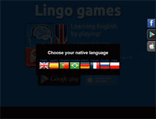 Tablet Screenshot of lingo-games.com